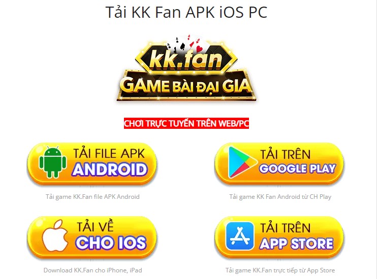 Link tải game bài KK.fan